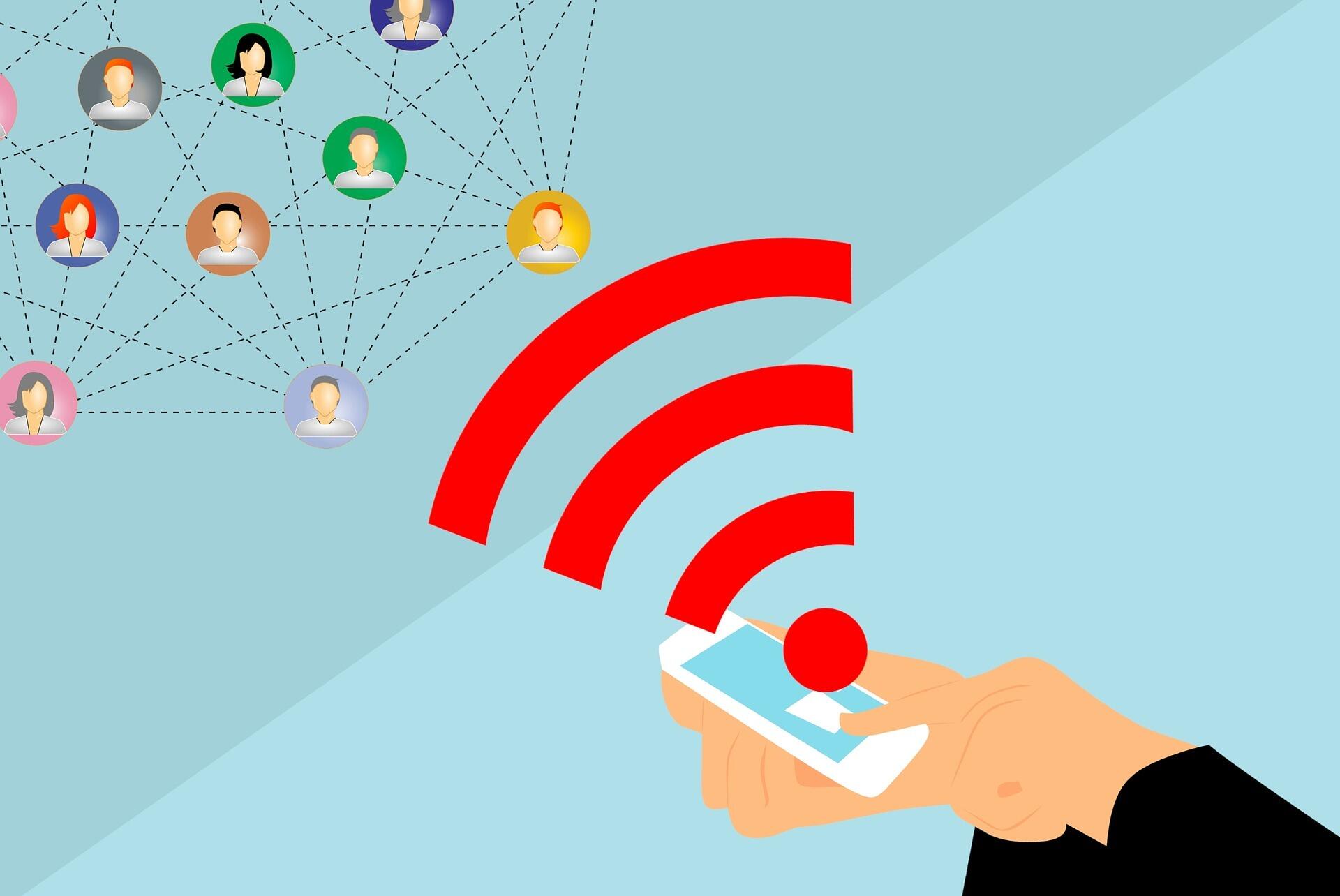 Podcast-Symbol - Signal erreicht mehrere Personen