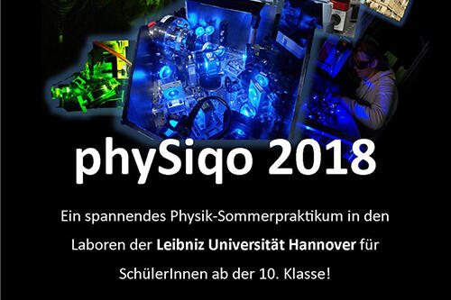 Poster zum Physikalischen Sommerpraktikum