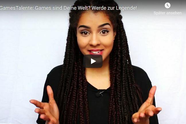 Ausschnitt aus der erste Szene des Videos zum Wettbewerb GamesTalente