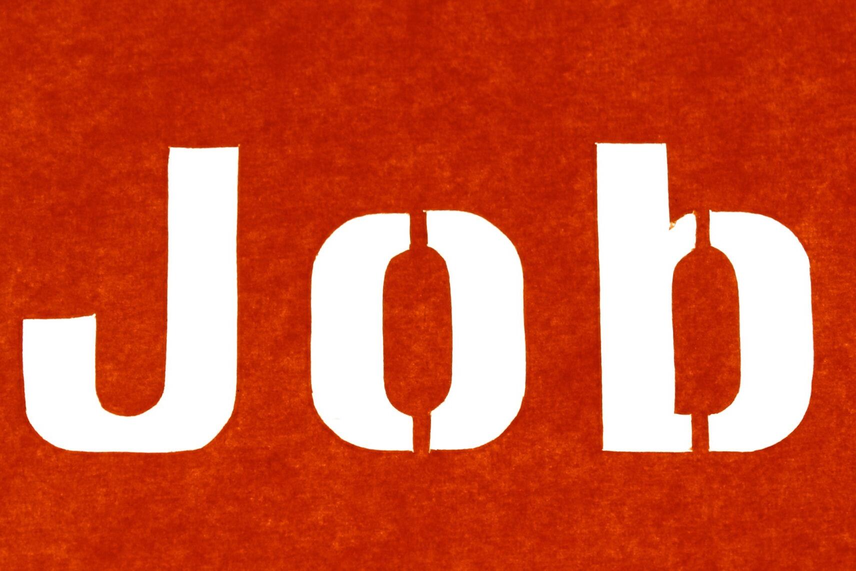 Grafische Darstellung des Wortes JOB.