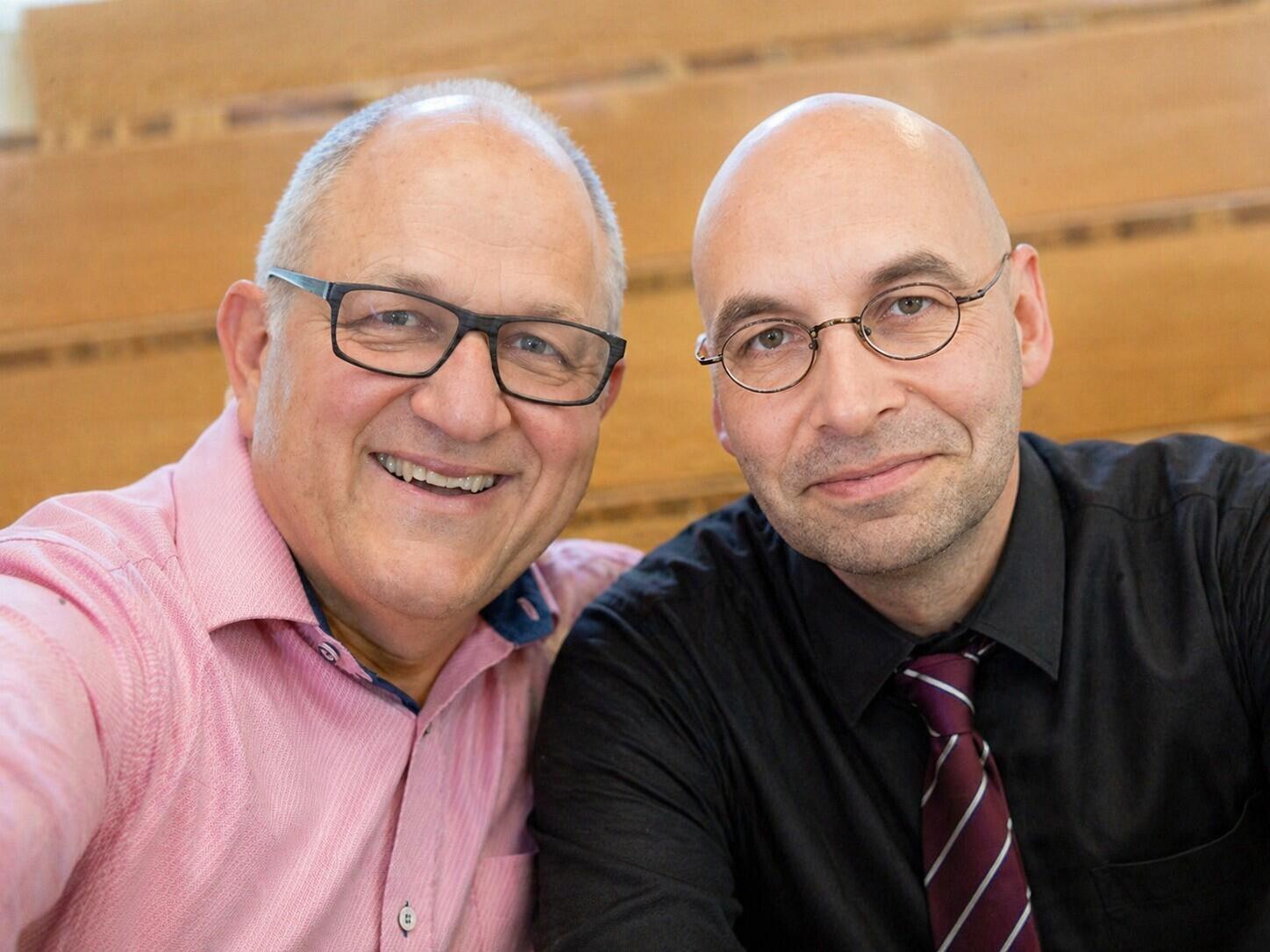 Selfie von Stefan Ruppaner (links im Bild) und Armin Himmelrath (rechts im Bild).