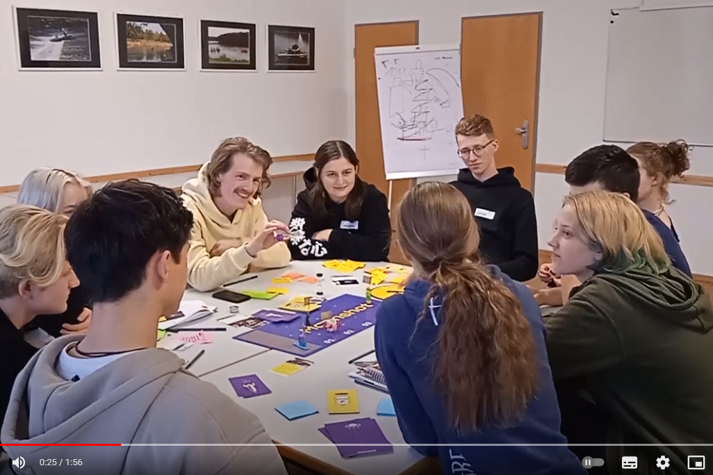 Schüler bei einem Workshop