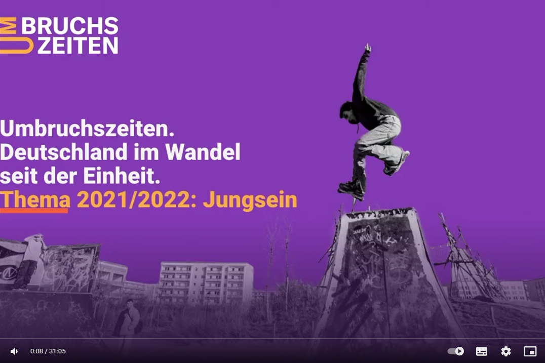 Plakat zum Wettbewerb Umbruchszeiten