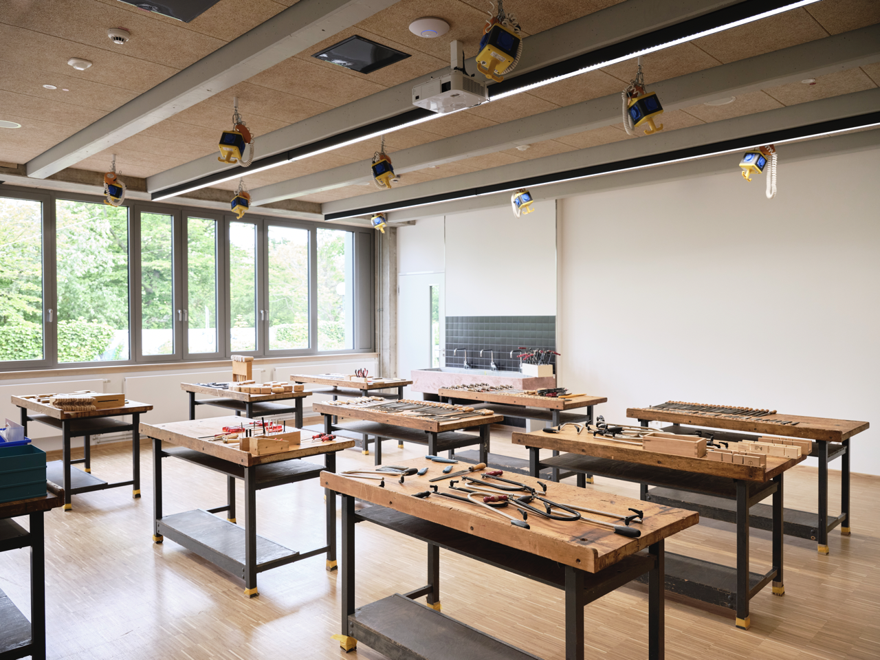 Werkraum, Klassenzimmer: Kooperative Gesamtschule Leeste.