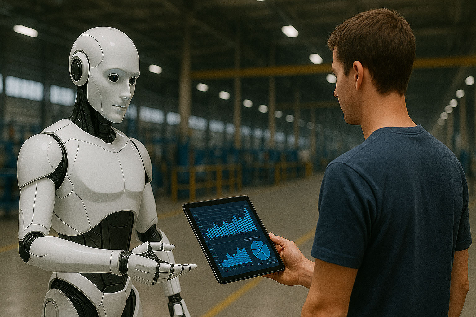 Zusammenarbeit Mensch und Roboter