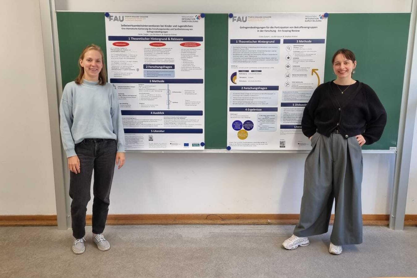 Elvira Dukart und Heike Ziegler beim Tag der Forschung