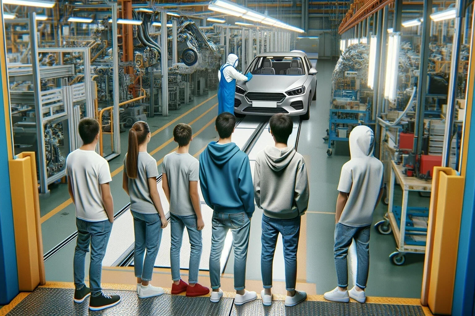 Besuch Autoproduktion