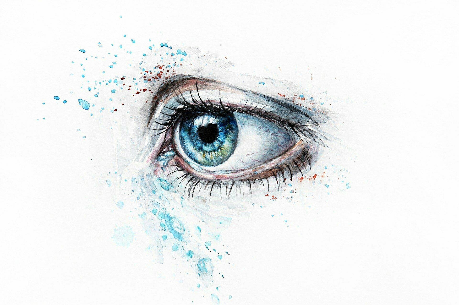 Kunst - gemaltes Auge