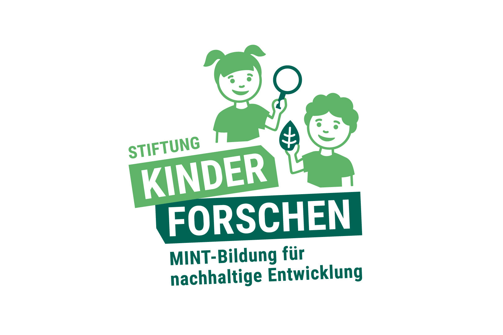 Logo mit Junge und Mädchen