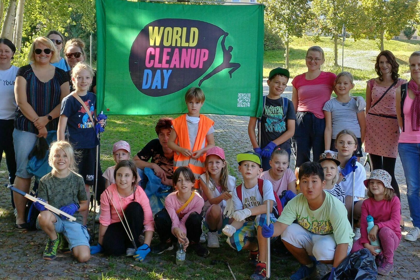 Teilnehmer beim Cleanup-Day