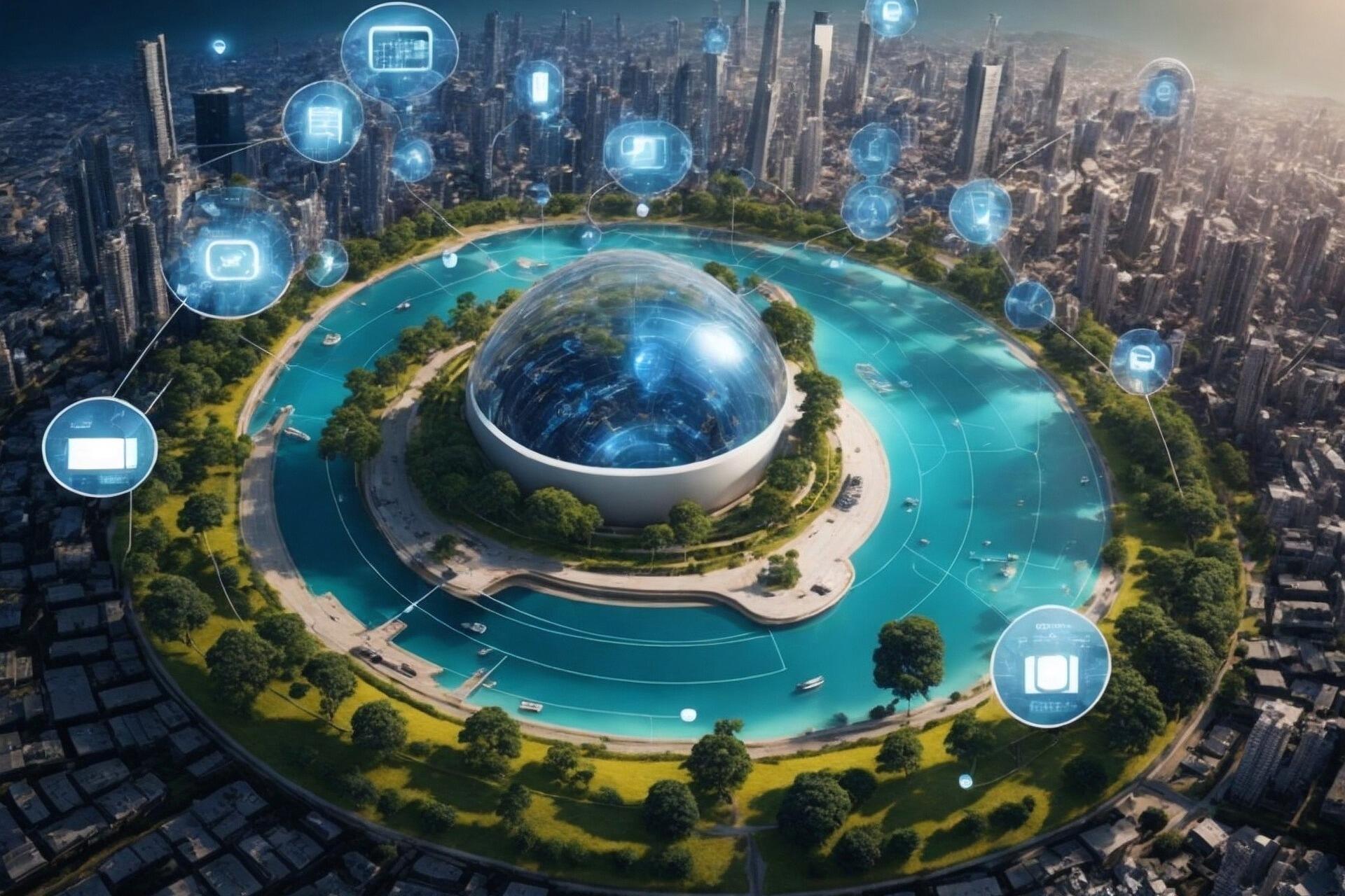 futuristische Stadt