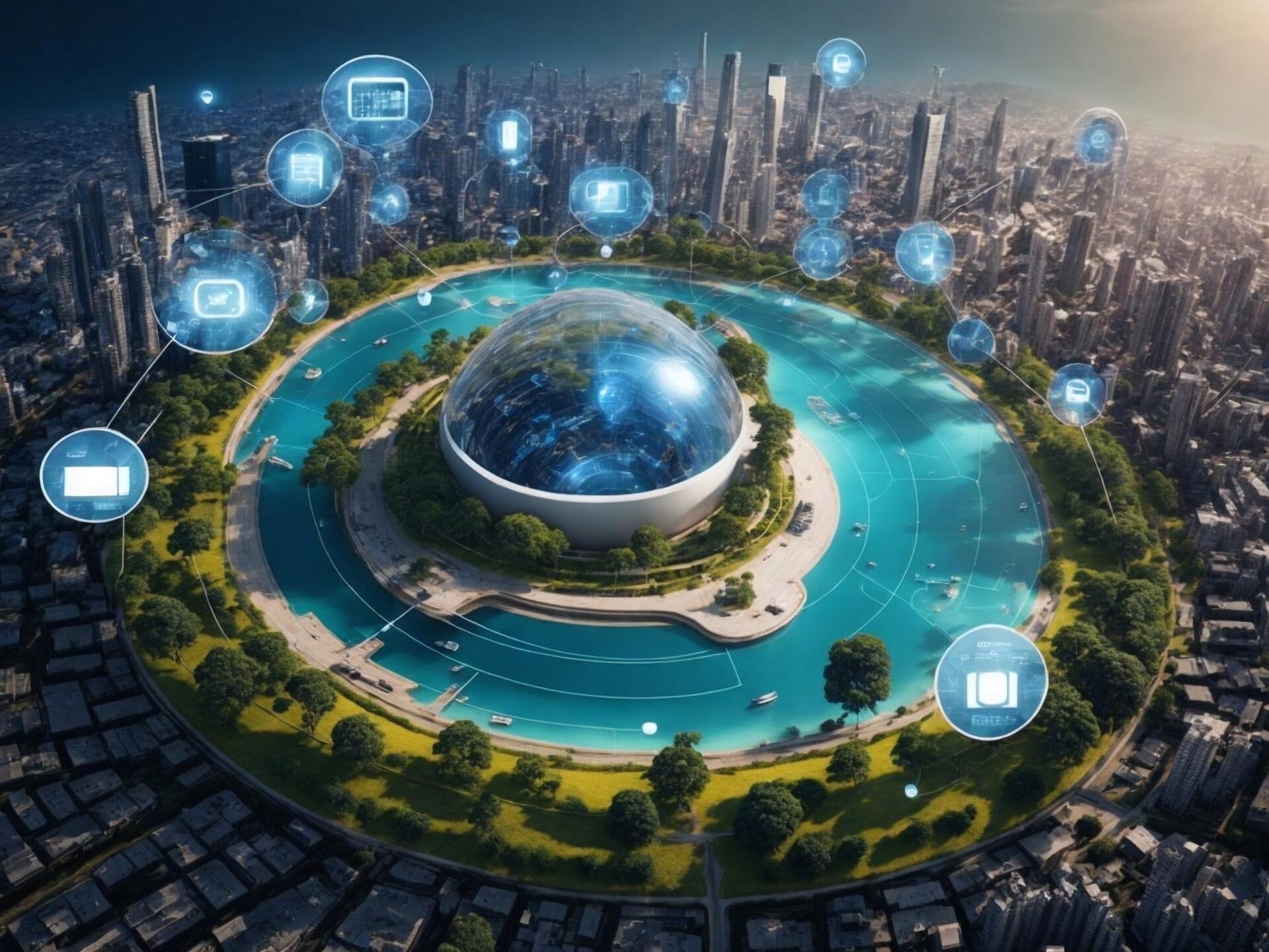 futuristische Stadt