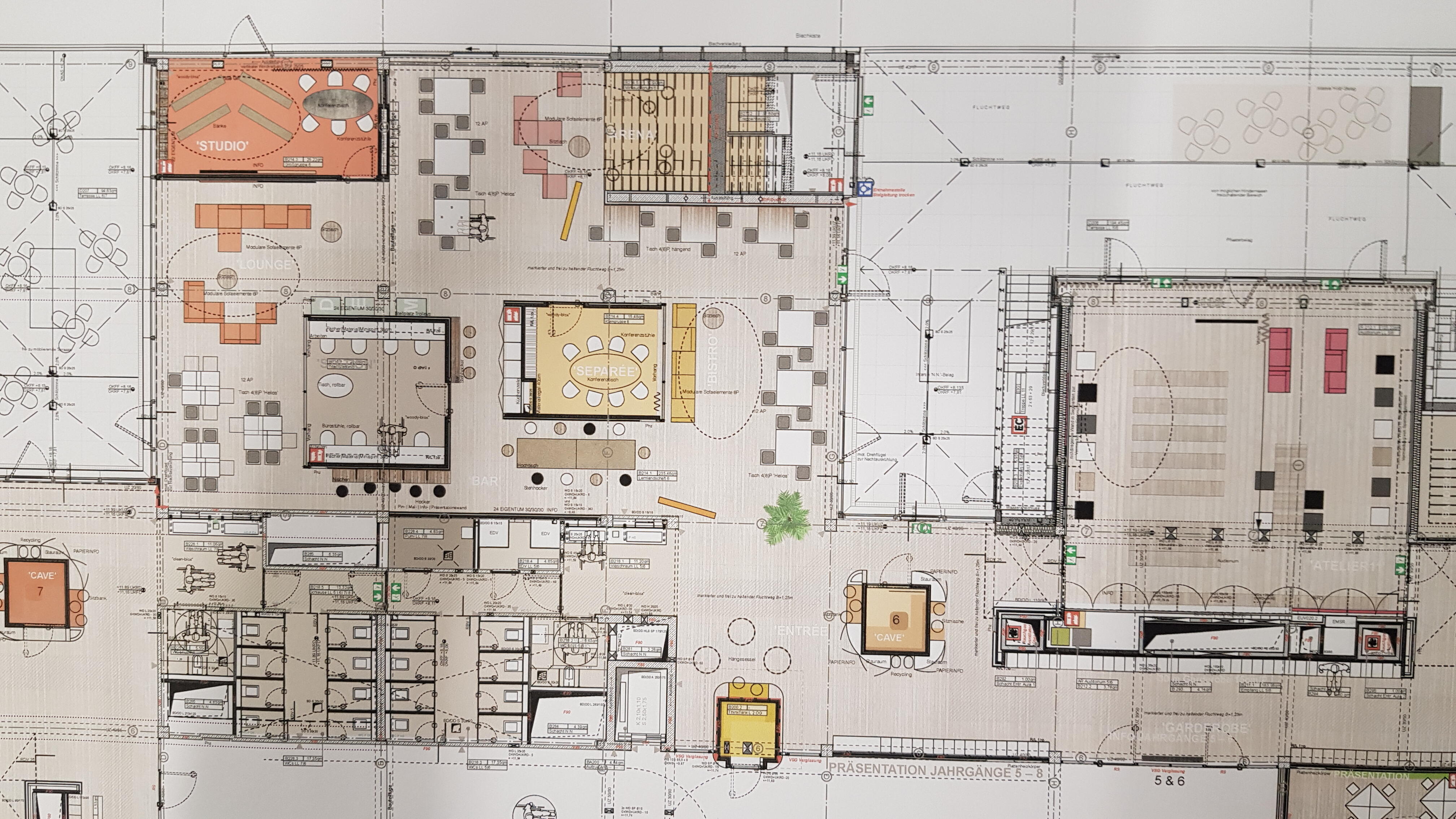 Grundriss Lernlandschaften Heliosschule.
