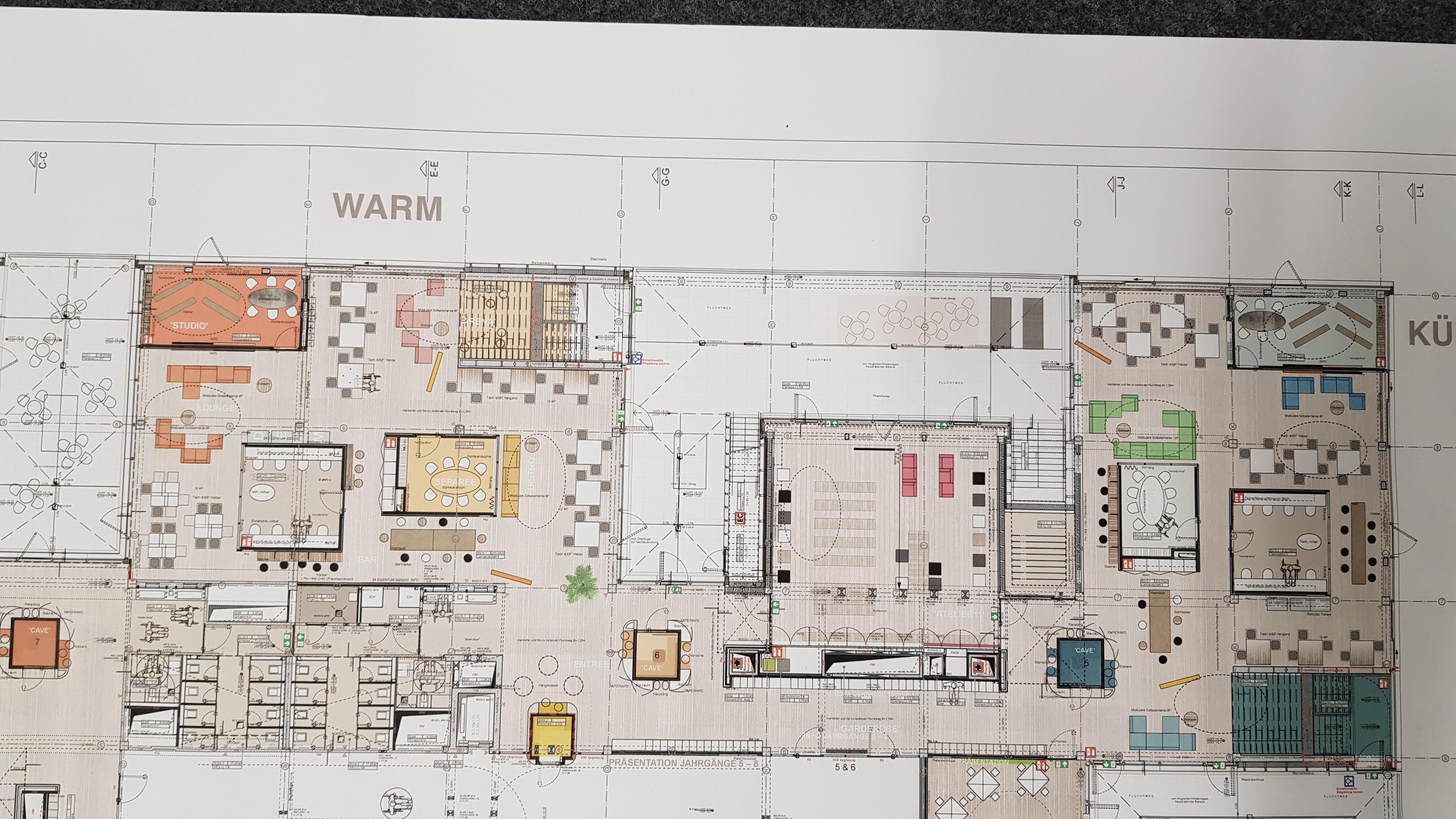 Grundriss Lernlandschaften Heliosschule.