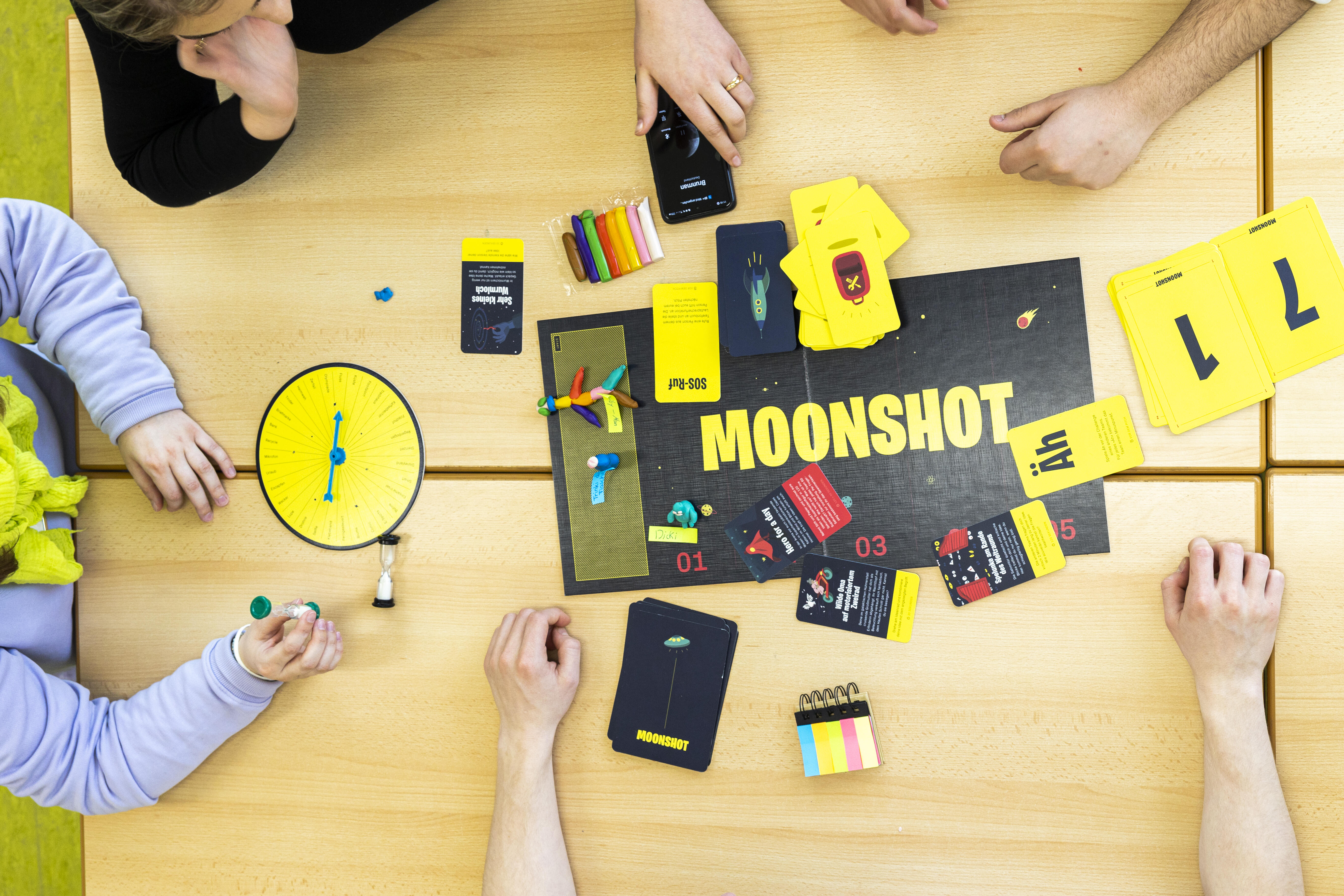 Brettspiel Moonshot von der Deutschen Telekom Stiftung
