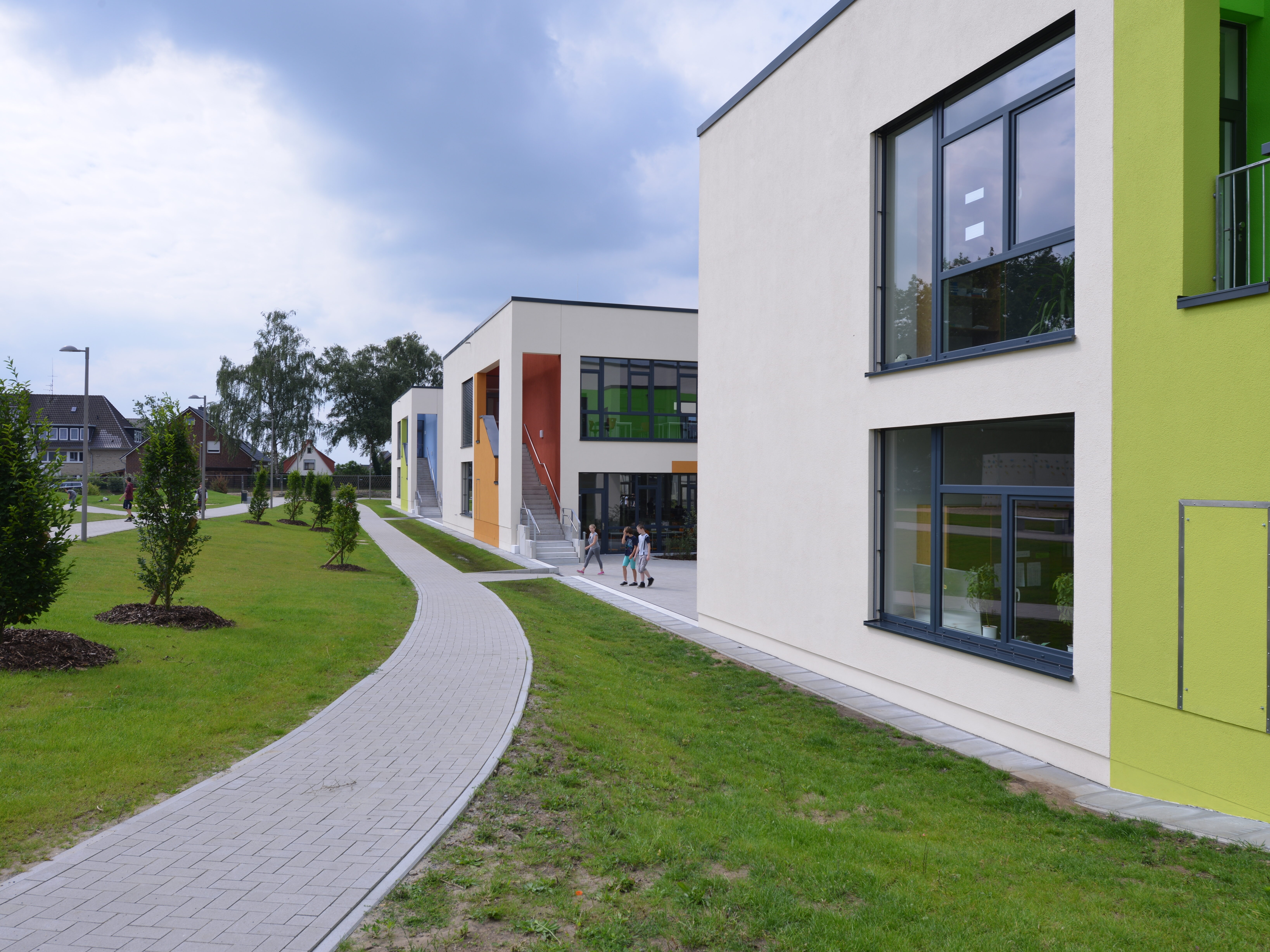 Außenansicht der Oberschule Lernhaus im Campus Osterholz-Scharmbeck