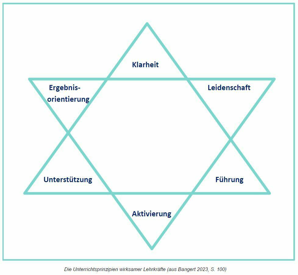 Grafik: Die Unterrichtsprinzipien wirksamer Lehrkräfte
