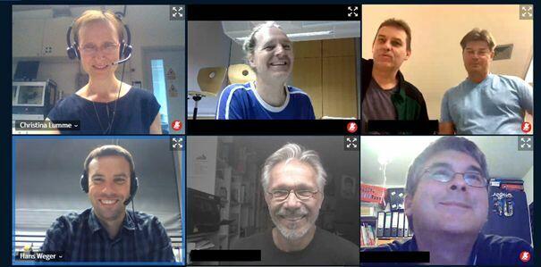 Videokonferenz mit XLAB-Dozent*innen und Lehrkräften