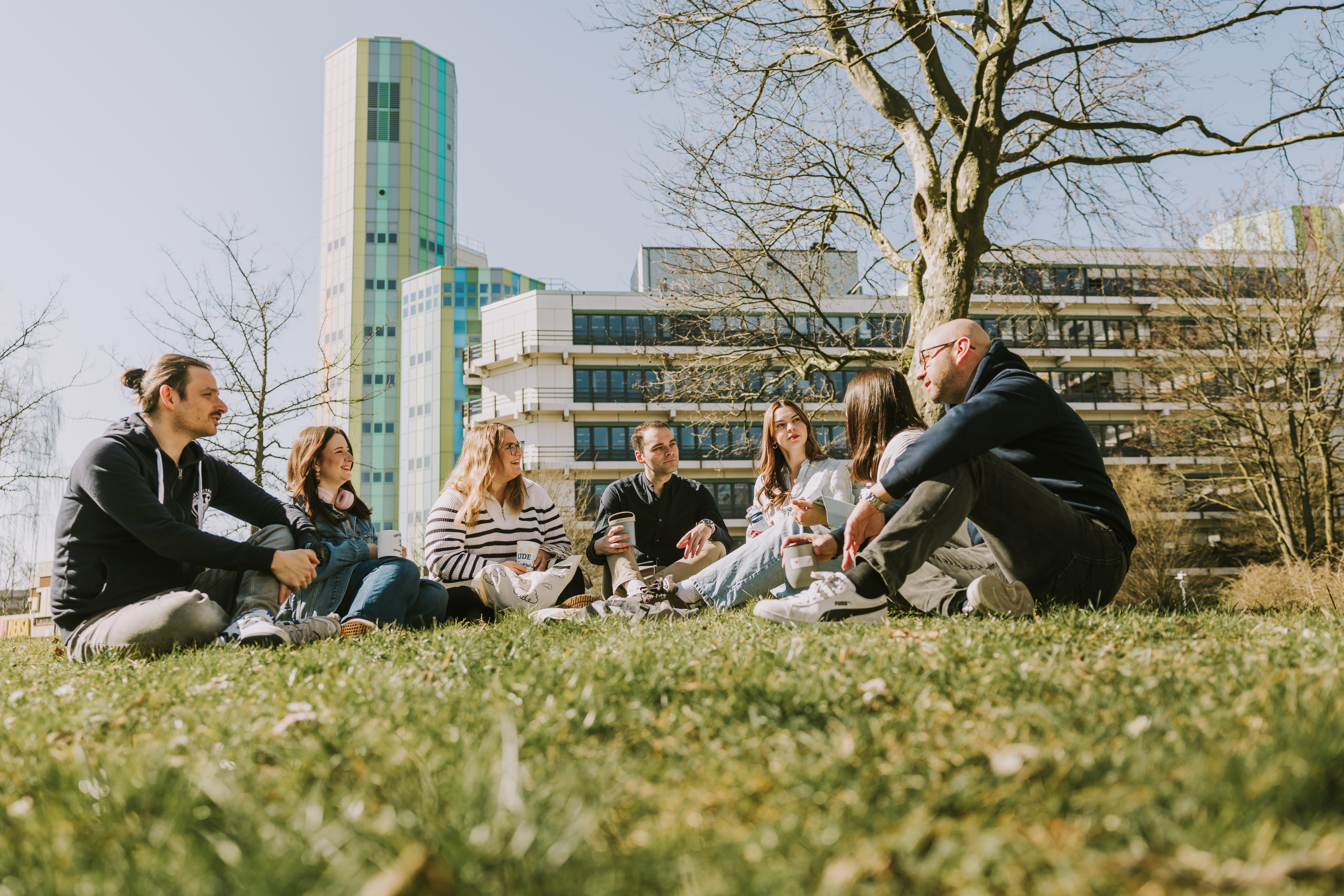 Schülerinnen und Schüler am Campus Essen