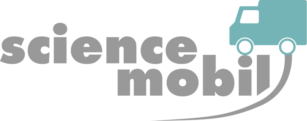 Logo des Förderangebots Science mobil mit Abbildung eines Busses.