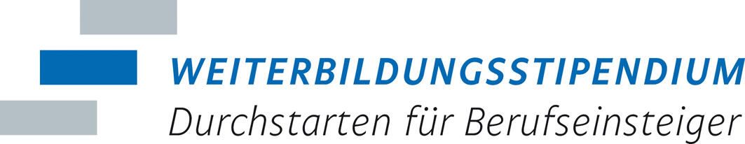 Logo: Weiterbildungsstipendium - Durchstarten für Berufseinsteiger