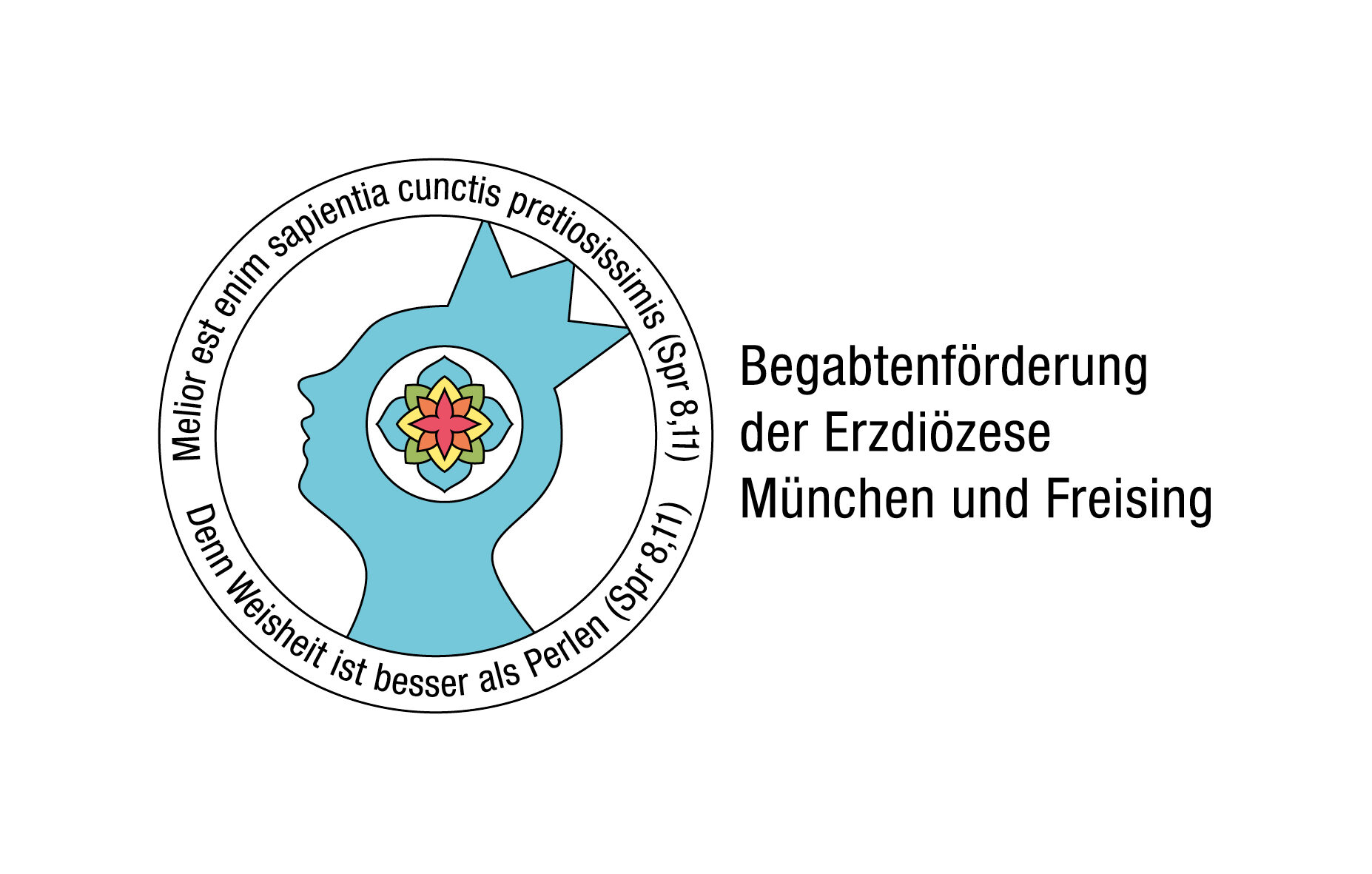 Das Logo der Begabtenförderung der Erzdiözese München und Freising.