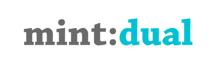 mint:dual Schriftzug