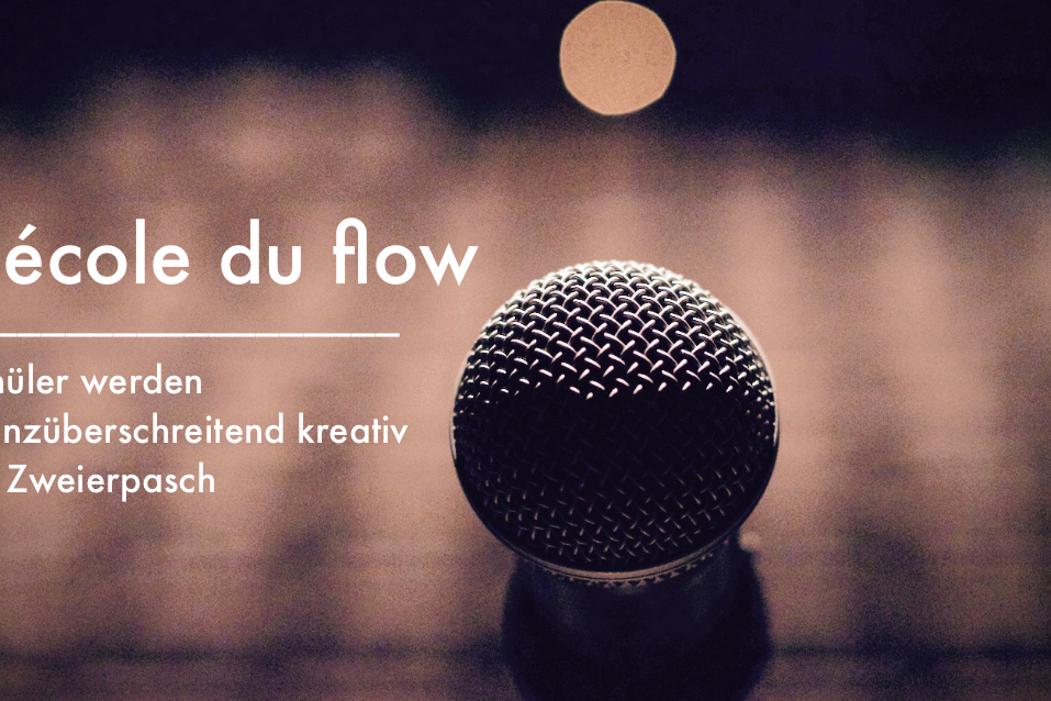 Bild eines Mikrofons zur Bewerbung des HipHop-Wettbewerbs »L’Ecole du Flow«