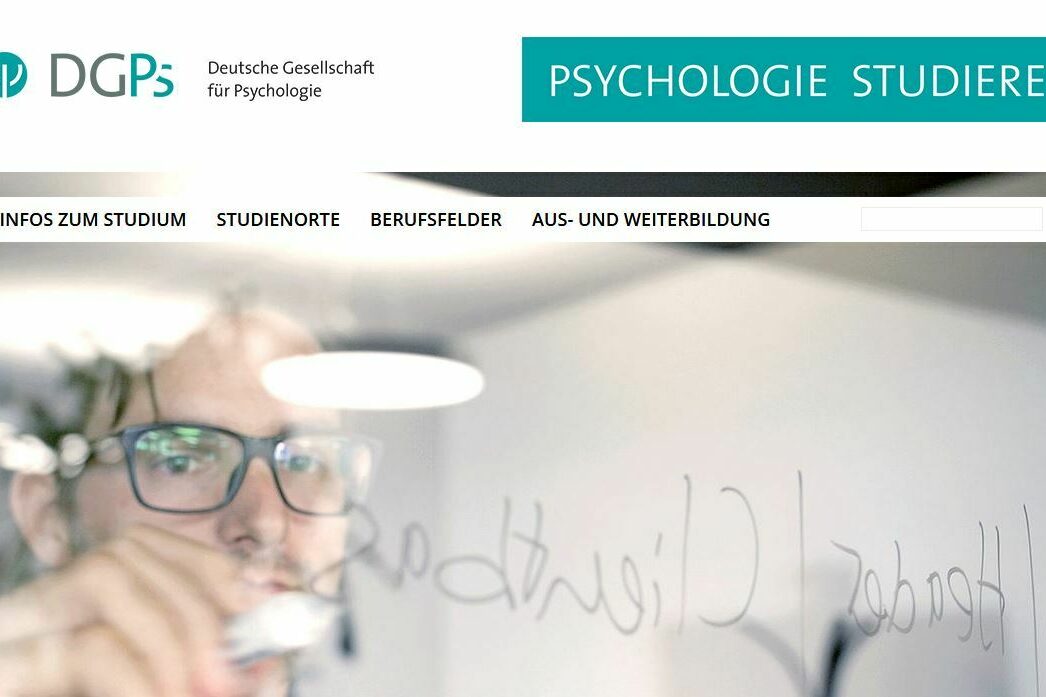 Bild der Website Psychologie studieren