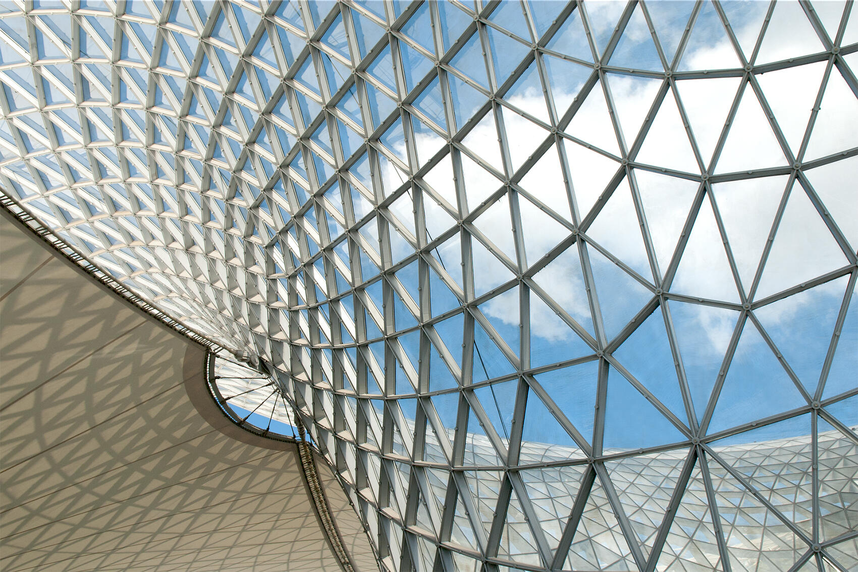 Das Dach der Expo-Veranstaltung in Shanghai
