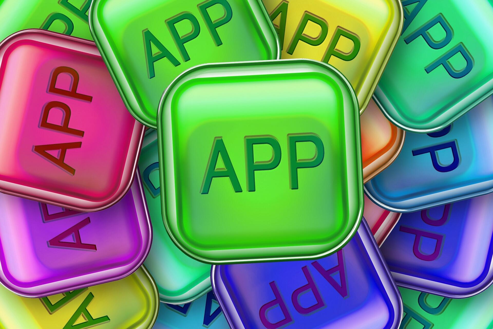 Viele bunte App-Icons.