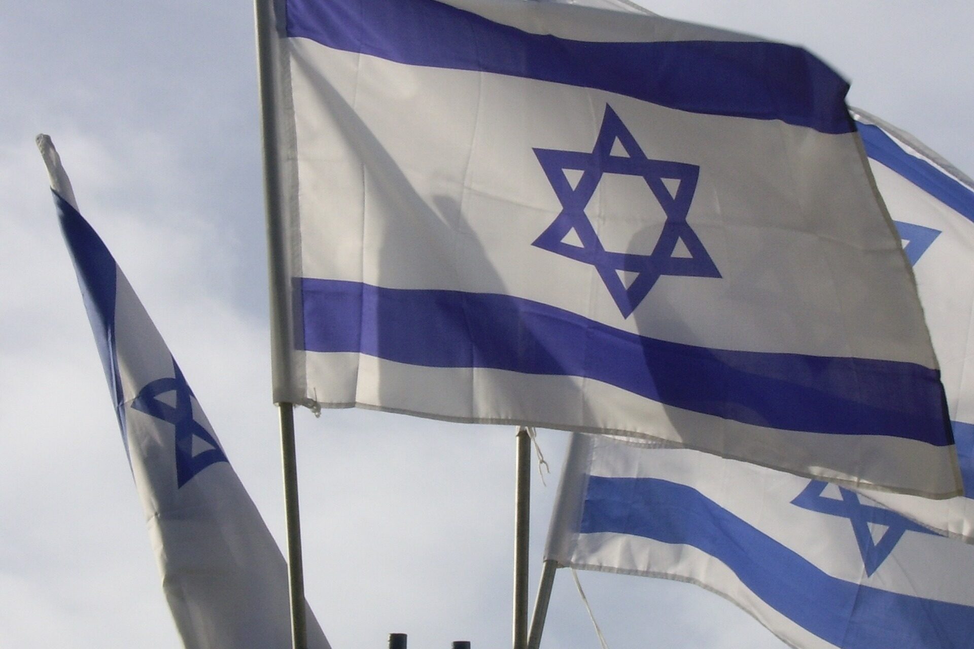 Israelische Flaggen.