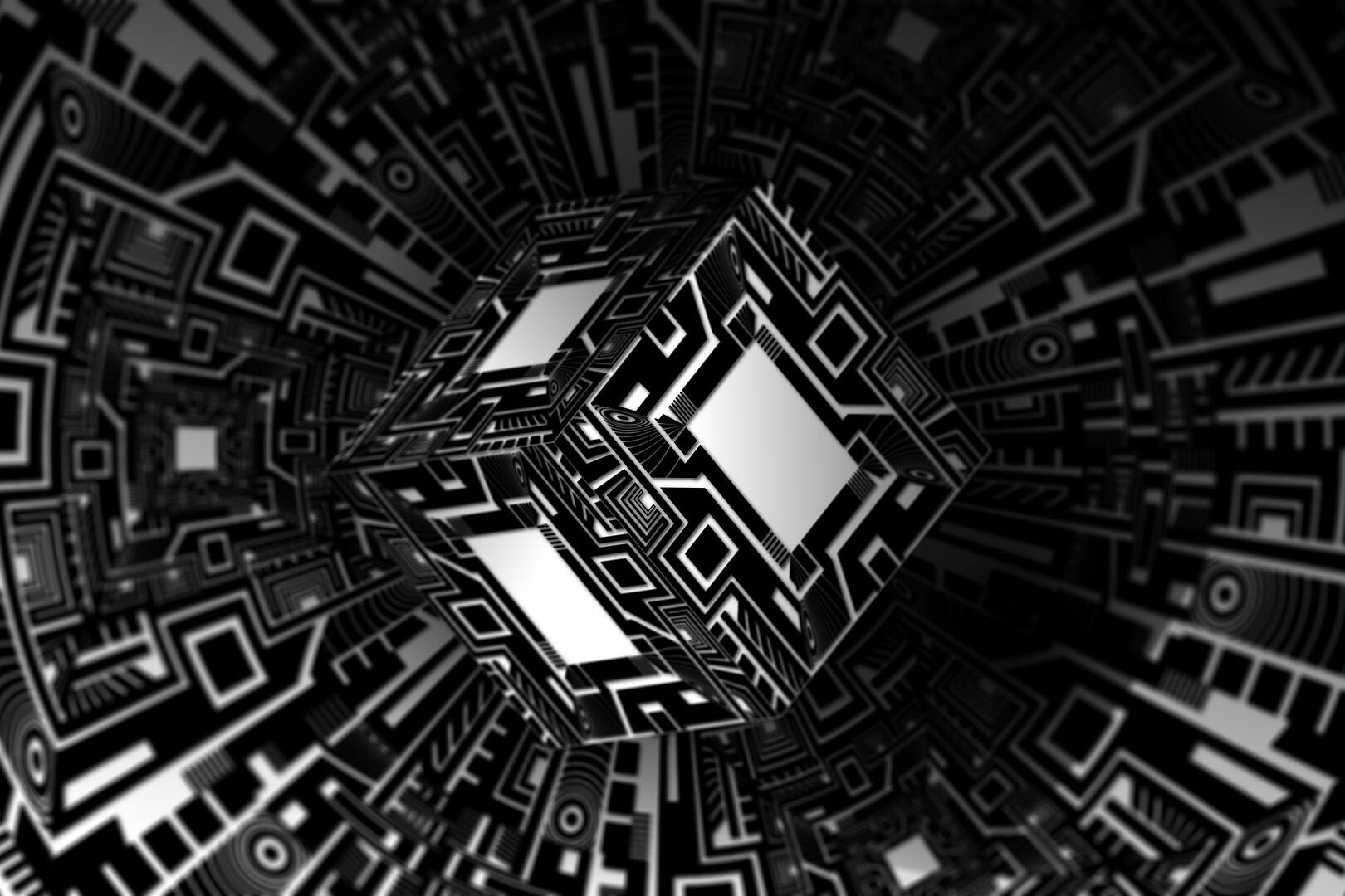 Grafik zur Veranschaulichung von Technik, Zukunft, Roboter, Robotik, Programmierung.