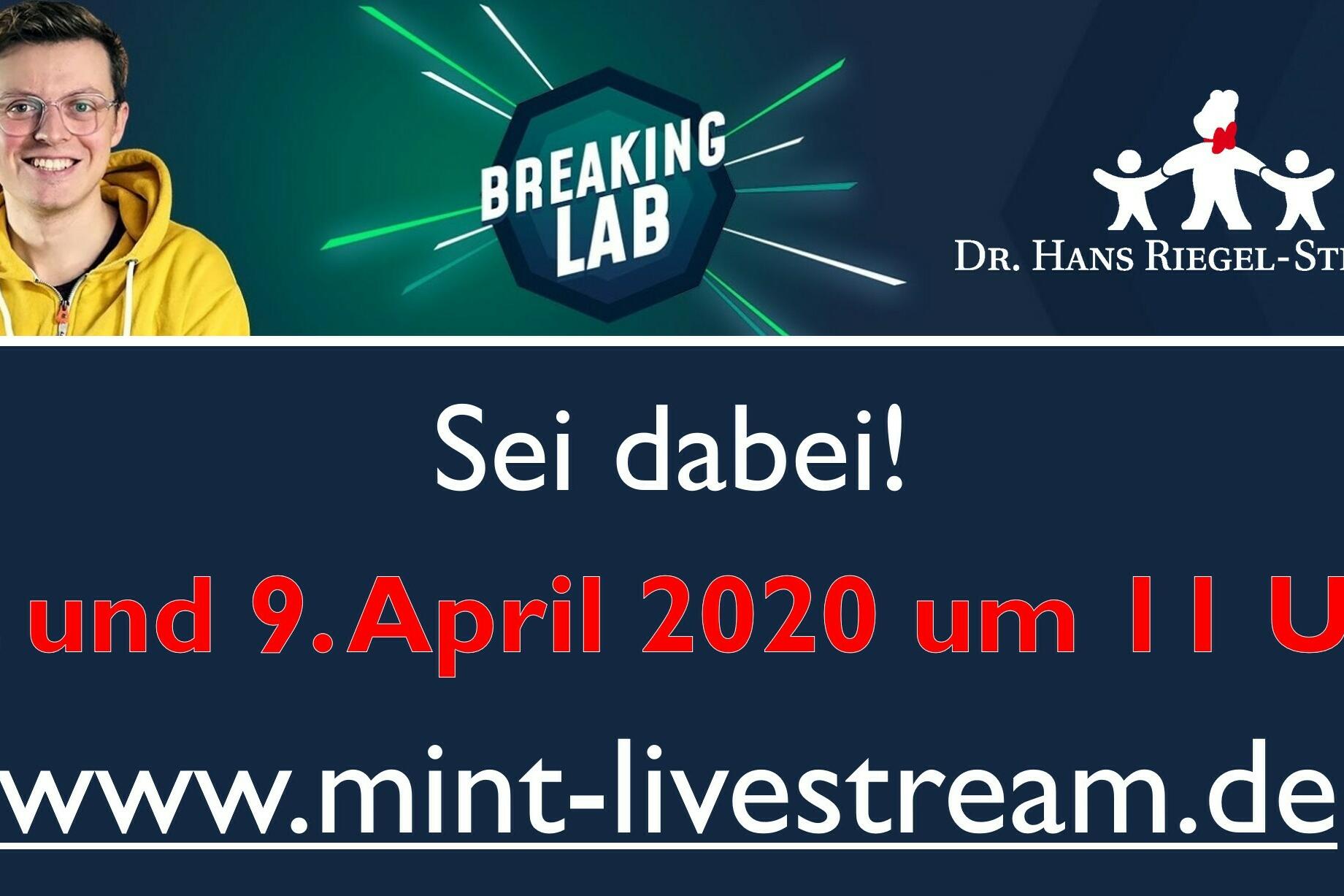 Auftruf am Livestream teilzunehmen, Bild vom YouTuber, Logos