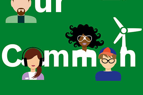 Logo des Förderprogramms "Our Common Future"