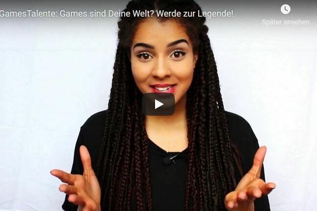 Ausschnitt aus der erste Szene des Videos zum Wettbewerb GamesTalente