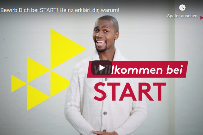 Startseite des Videos zum START-Stipendium