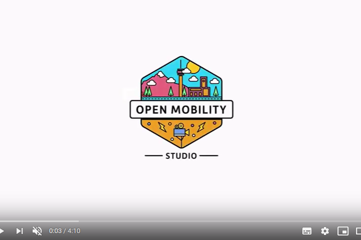 Bild eines YouTube Videos mit dem Logo von »Open Mobility Studio«