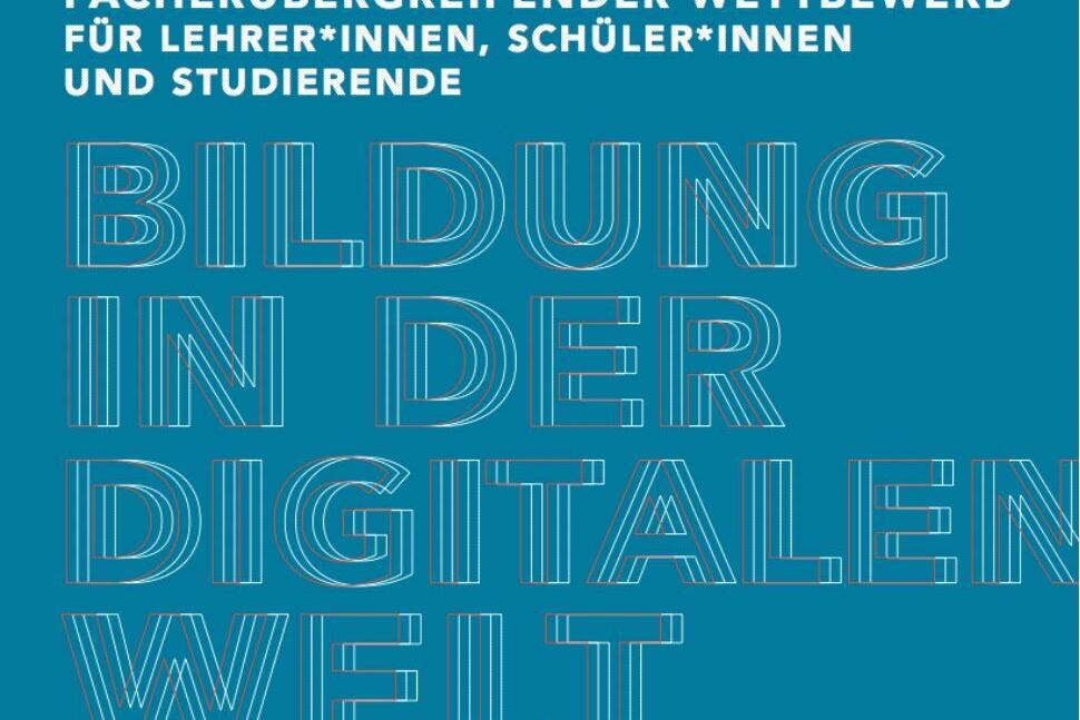 Bild des Flyers zum Wettbewerk Bildung in der digitalen Welt