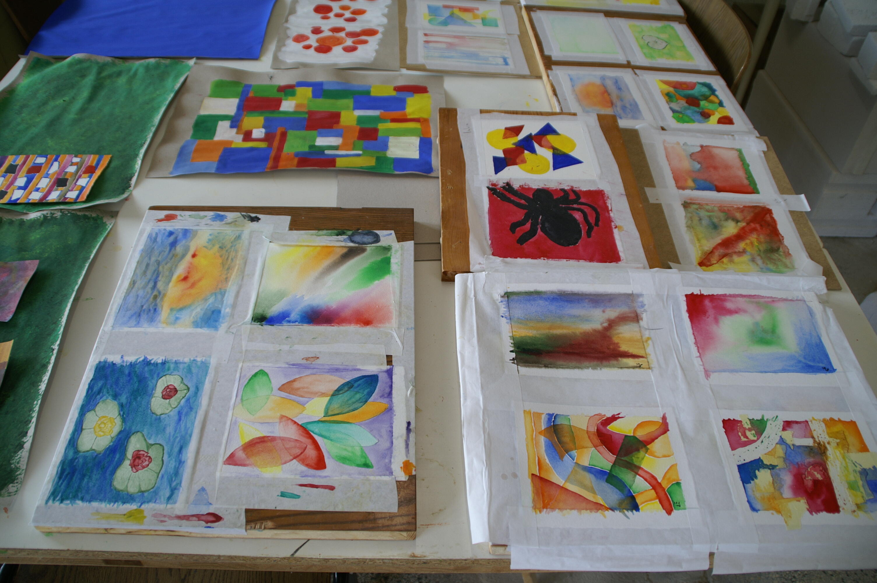 »Aquarell-Arbeiten« © JuniorAkademie St. Peter-Ording